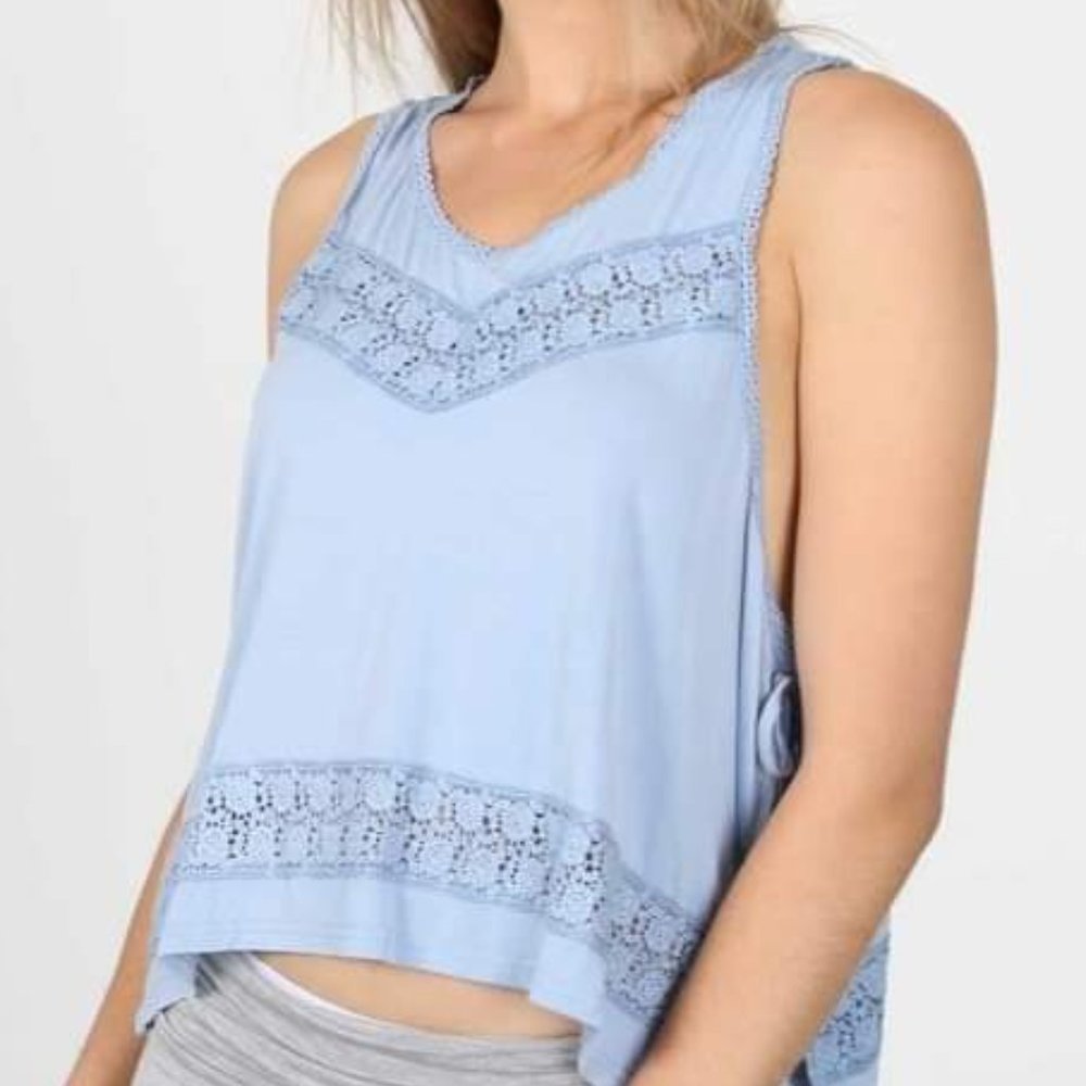 Embroidered Side Tye Top By POL